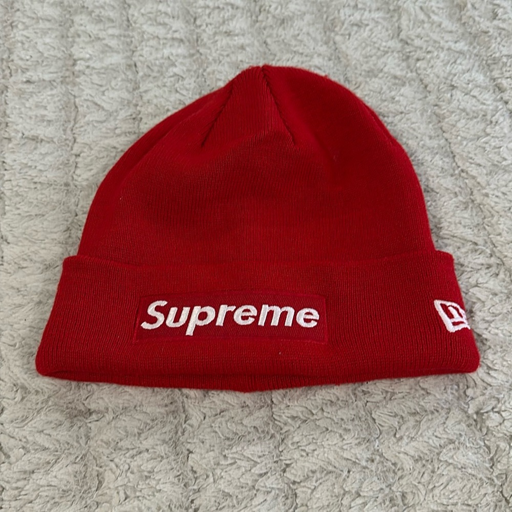 Supreme Red Beanie